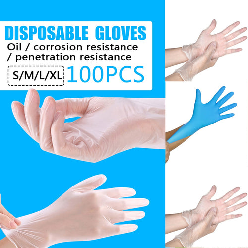100PCS Protection Safety Guantes virus Disposable Gloves S M L XL Size
