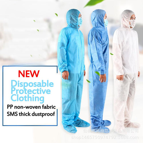 Waterproof One Time Disposable Oil-Resistant Protective Coveral