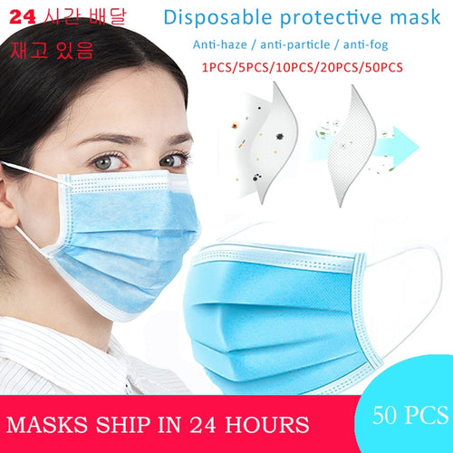 Stock Mouth Face Mask Anti-Pollution 3 Laye Safety Mask
