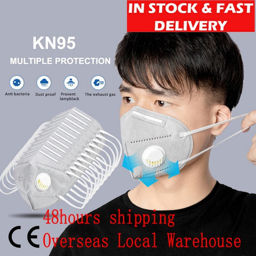 4layers Face Mask 5PCS KN95 Anti Dust Bacterial Mask