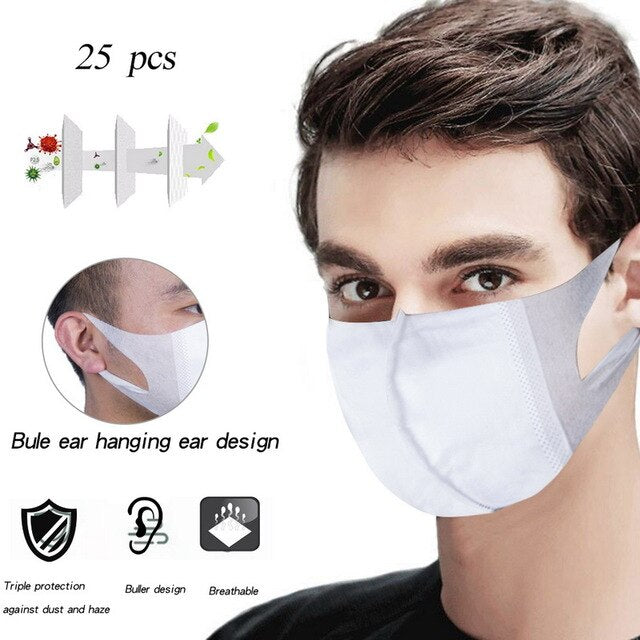 100Pcs Profession Men Women Face Masks 3