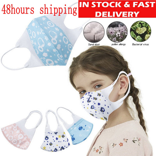 3/5PCS Fashionable Cartoon Child Disposable Masks