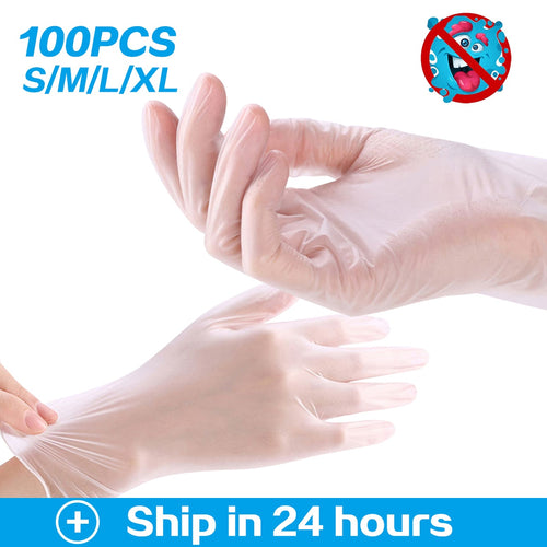 100PCS Protection Safety Guantes virus Disposable Gloves